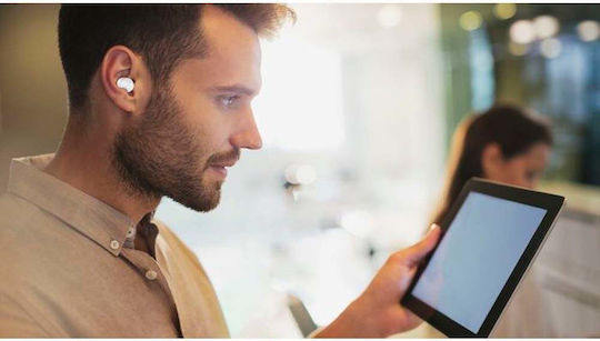 Cellular Line Petit In-ear Bluetooth Handsfree Ακουστικά με Θήκη Φόρτισης Λευκά