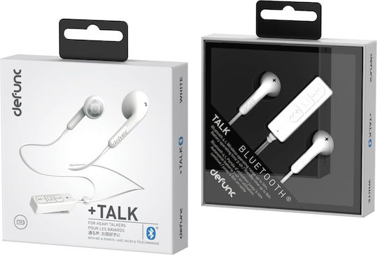Defunc Talk+ Earbud Bluetooth Handsfree Earphones White