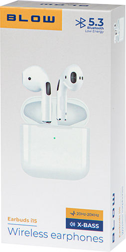 i15 Earbud Bluetooth Handsfree Ακουστικά με Θήκη Φόρτισης Λευκά
