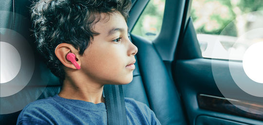 Belkin Soundform Nano In-ear Bluetooth Handsfree Ακουστικά με Αντοχή στον Ιδρώτα και Θήκη Φόρτισης Ροζ