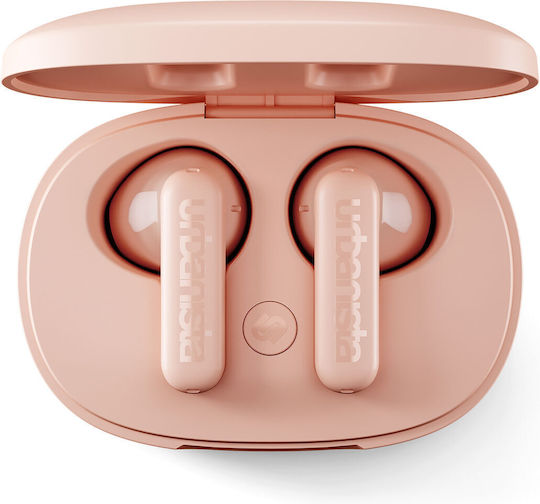 Urbanista Copenhagen Earbud Bluetooth Handsfree Ακουστικά με Αντοχή στον Ιδρώτα και Θήκη Φόρτισης Dusty Pink