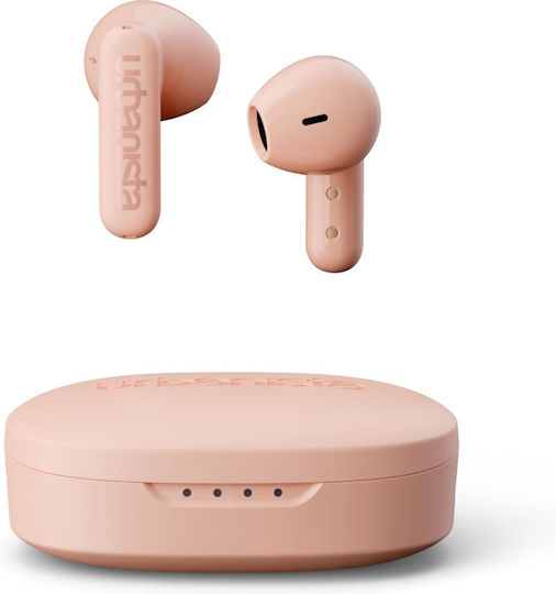 Urbanista Copenhagen Earbud Bluetooth Handsfree Ακουστικά με Αντοχή στον Ιδρώτα και Θήκη Φόρτισης Dusty Pink