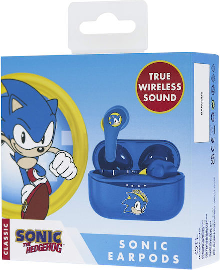 OTL SEGA Sonic the Hedgehog In-Ear Bluetooth-Freisprecheinrichtung Kopfhörer mit Ladeetui Blau