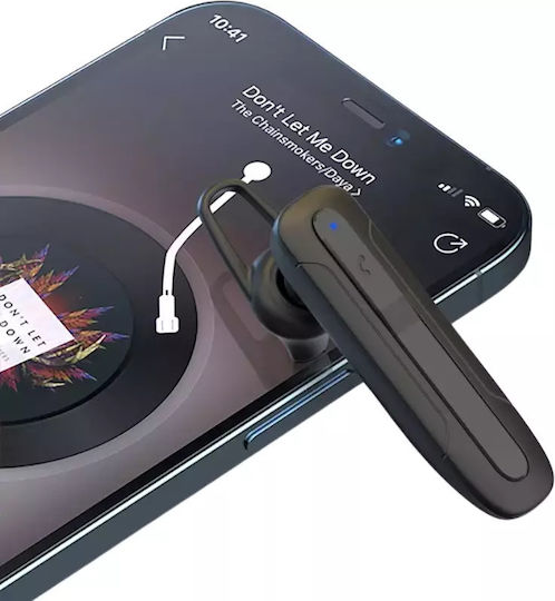 XO BE28 In-ear Bluetooth Handsfree Ακουστικό με Θήκη Φόρτισης Μαύρο
