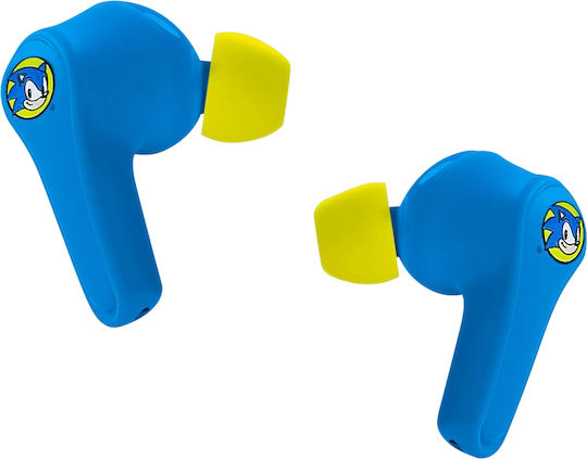 OTL SEGA Sonic the Hedgehog In-Ear Bluetooth-Freisprecheinrichtung Kopfhörer mit Ladeetui Blau