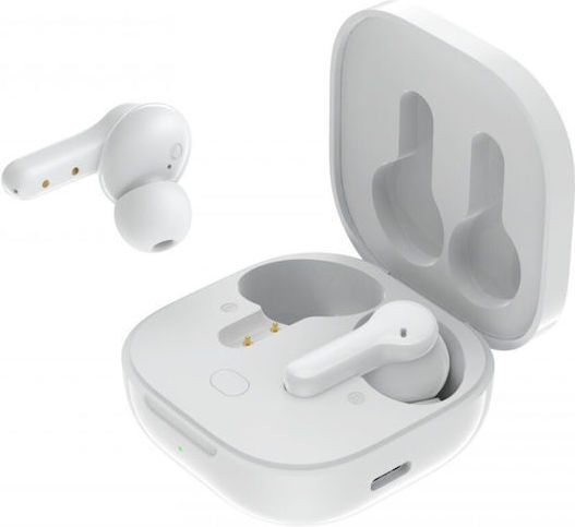 Boompods Bassline Compact In-ear Bluetooth Handsfree Earphones with Charging Case White