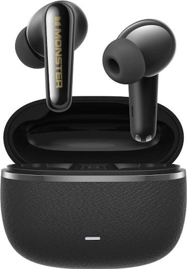 Monster Clarity 200 Airlinks In-ear Bluetooth Handsfree Ακουστικά με Αντοχή στον Ιδρώτα και Θήκη Φόρτισης Μαύρα