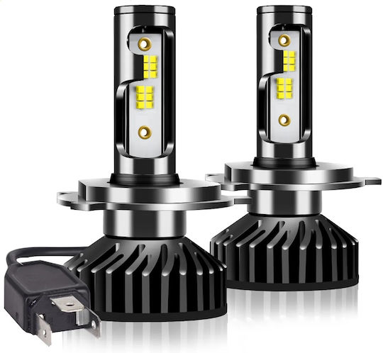 Лампи Автомобила H4 Canbus LED 8000К Хладно бяло 12V 50W 1бр