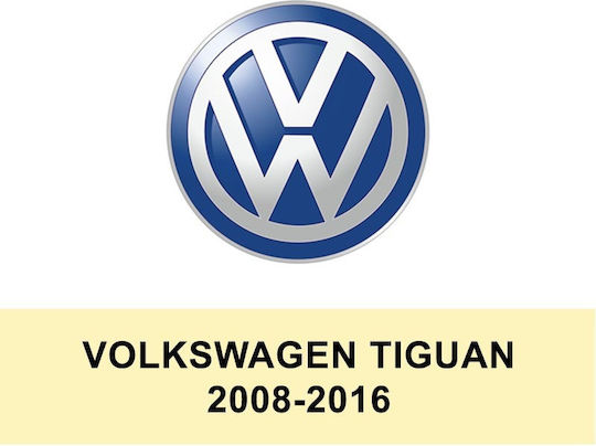Perflex Set of Front and Rear Mats 4pcs Tray Type for Volkswagen Tiguan 08-16 Black