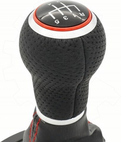 SKV Buton schimbător viteze cu mâner pentru Seat Ibiza / Leon Roșu