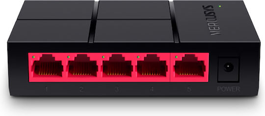 Mercusys MS105G L2 Switch with 5 Gigabit (1Gbps) Ethernet Ports