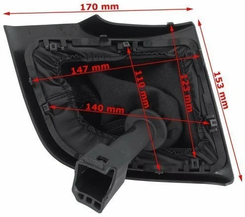 Ръкохватка За Скоростен Лост С Маншон За Citroen Jumper Fiat Ducato Peugeot Boxer Черен
