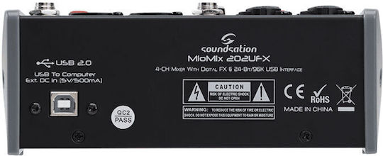 Soundsation MIOMIX 202UFX Active Digital Console 16 Channels / 16 XLR Inputs