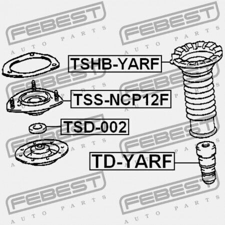 Βάσεις Αμορτισέρ 4τμχ για Toyota Yaris