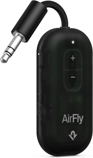 Twelve South Bluetooth Audio Adapter 3.5mm Jack Plug Model Airfly Pro 2 Transparent Black