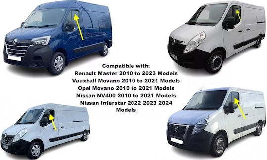 Set deflectoare de vânt pentru Opel Movano 2010+ 2buc