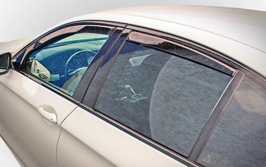 Set of Windbreakers Front and Rear Car for BMW Series 5 4pcs
