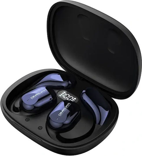 Onikuma T209 Open Ear Bluetooth Handsfree Headphones with Charging Case Blue