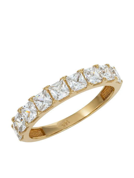 Damentrikot Véraki mit Zirkon aus Gold