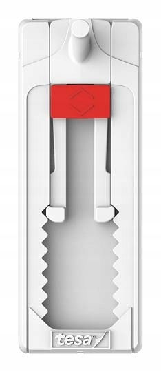 Tesa Metallic White Hangers with Sticker 2 Pieces