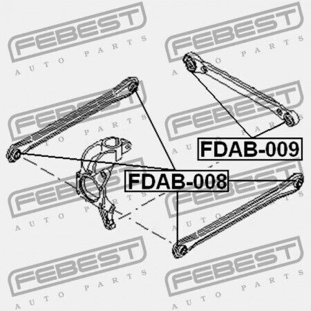 Rear Longitudinal Link Rod Ring Ford Mondeo Ge 2000-2007 Eu 1206474