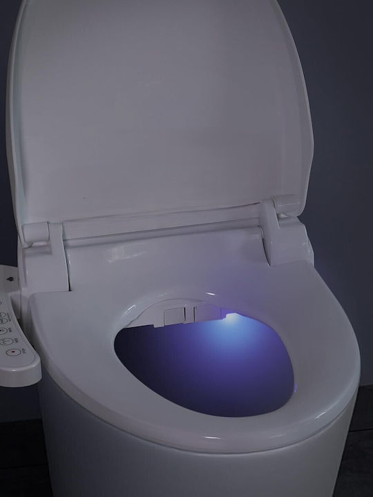 Zola Toilet Seat with Bidet Plastic White