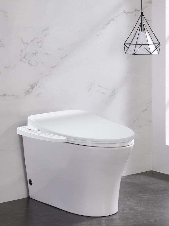 Zola Toilet Seat with Bidet Plastic White