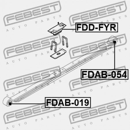 Πίσω Κουζινέτο Ελατηρίου Ford Transit Fy 2000-2006 Eu 4055743