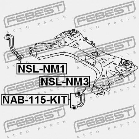 Αριστερό Μπροστινό Στήριγμα Πλαισίου Nissan Tiida Jpn Μάρκα C11 2005.08-2012.06 Gl 54525-ax002