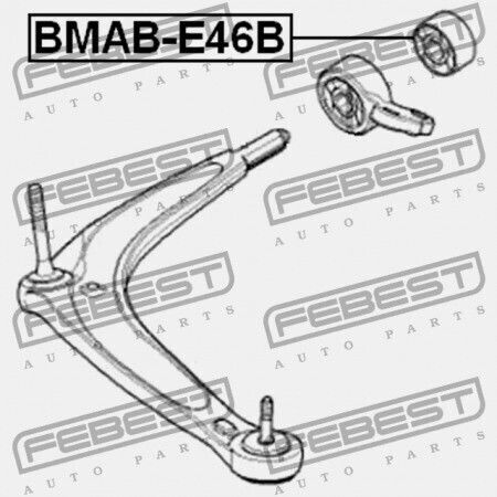 Vorderarmlehne Kontrollarm Rückring Bmw 3 E46 1997-2006 Ece 31126783376