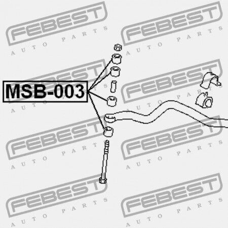 Piese Pentru Partea Frontală A Mașinii Cuplaj Bara Stabilizatoare Mitsubishi Lancer Lancer Cedia Cs Ct 2000.03-2009.08 Jpn Mr954887