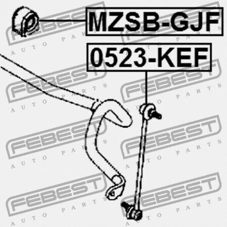 Febest Vorderseite Stabilisatorring Mazda CX-5 KE 2011-2012 EU Kd61-34-156c