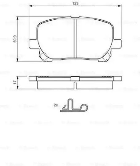 Set Plăcuțe de Frână pe Disc Bosch