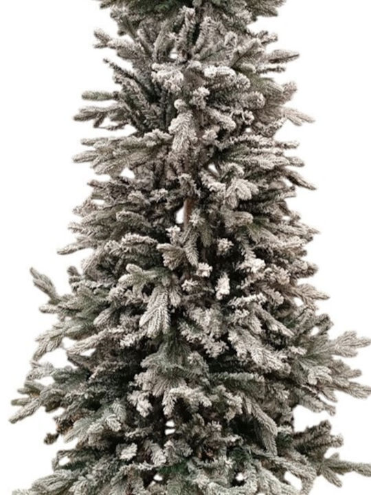 Заснежено Дърво Alpine Frosted Тясна с Дървен Ствол Заснежено Дърво Alpine Frosted Тясна с Дървен Ствол
