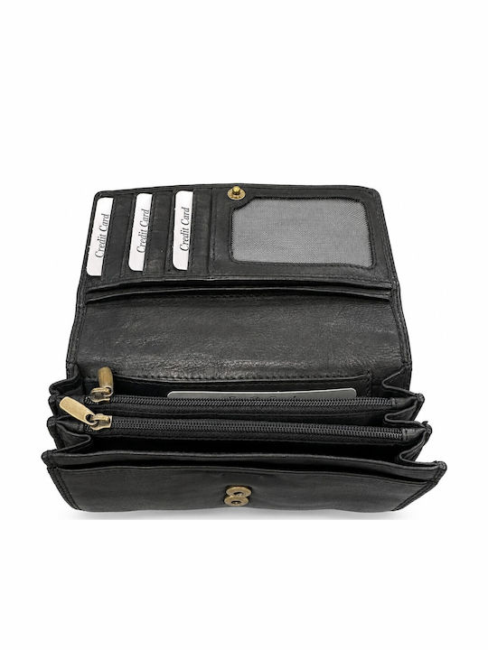 Leather Women's Wallet Black