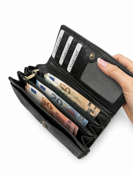 Leather Women's Wallet Black