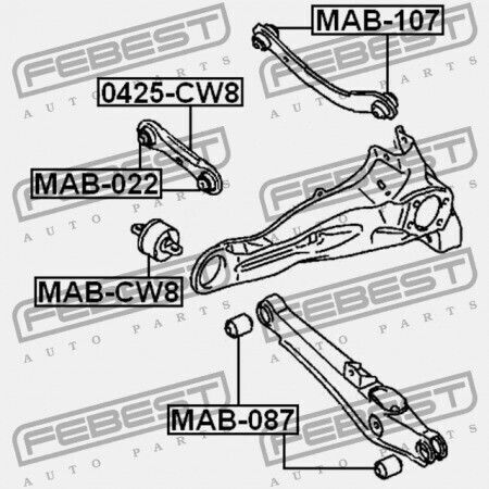 Control Arm Ring Rear Mitsubishi Lancer Cy Cz 2007.03-2013.02 Eur Mn101430
