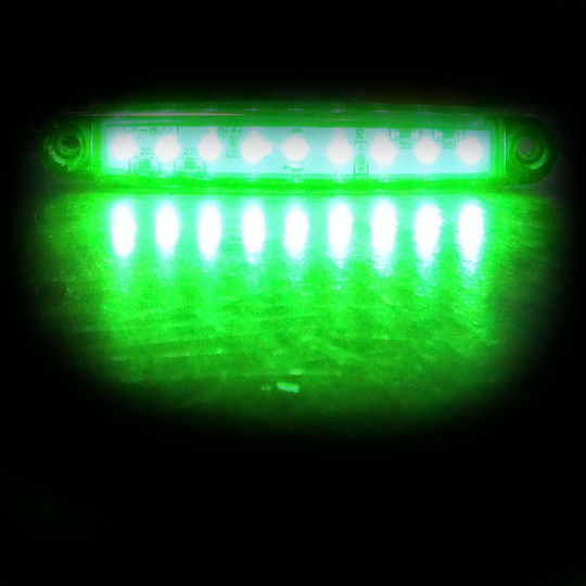 Е-Mark Φώτα Όγκου Φορτηγού 1бр LED обем 12V - Зелен MAR858