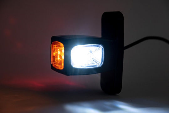 Φώτα Όγκου Φορτηγού 2τμχ Σετ LED Όγκου Τριπλά Κερατάκια 12-24V - Πολύχρωμο 2XMAR905