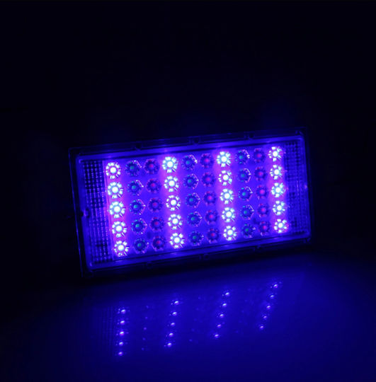 Super Slim Waterproof LED Floodlight 50W RGB with Remote Control IP66