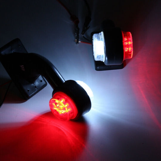 LED-Volumenhörner 12V 24V IP67 Rot Weiß 115mm
