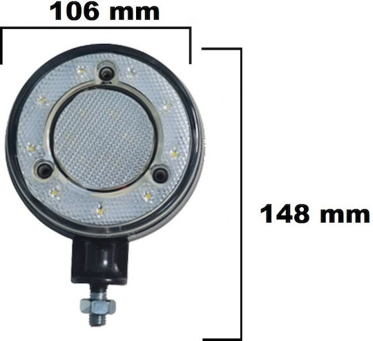 Led Светлина За Странична Маркировка 18 Led Бели Червени 12v 24v Scania Volvo Man Daf Mercedes