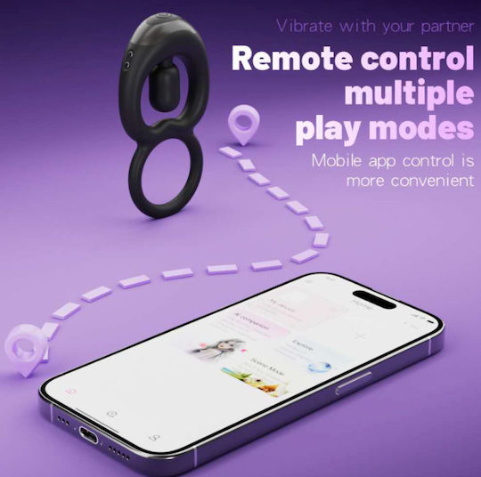 Aph Επαναφορτιζόμενο Δαχτυλίδι Πέους Δόνηση Rechargeable Vibrating Penis Ring Sw5032