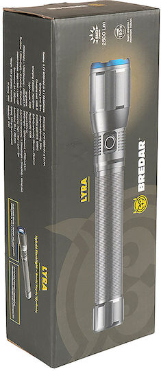 Lumenor Wiederaufladbar Taschenlampe LED IP67 mit maximaler Helligkeit 2500lm Rot