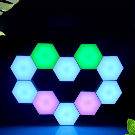 Decorative Lamp Hexagon White 6pcs