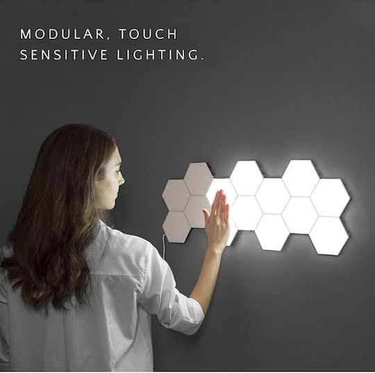 Dekorative Lampe Sechseck Weiß 6Stück