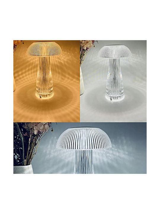 Touch 3 Colors Lighting Crystal Light Decorative Lamp Transparent