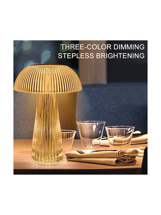 Touch 3 Colors Lighting Crystal Light Decorative Lamp Transparent
