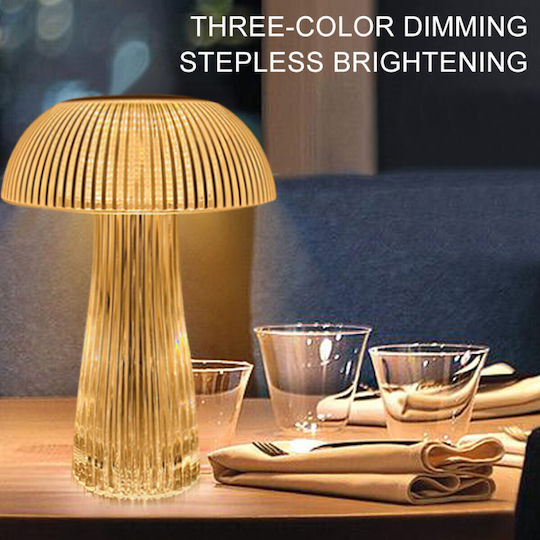 Touch 3 Colors Lighting Crystal Light Decorative Lamp Transparent