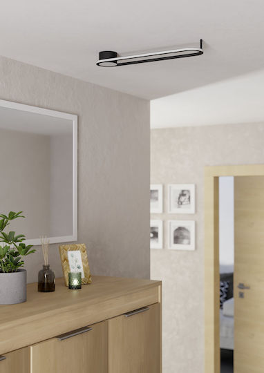 Eglo Deckenleuchte montieren 50cm Schwarz mit Integrierte LED